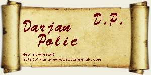 Darjan Polić vizit kartica